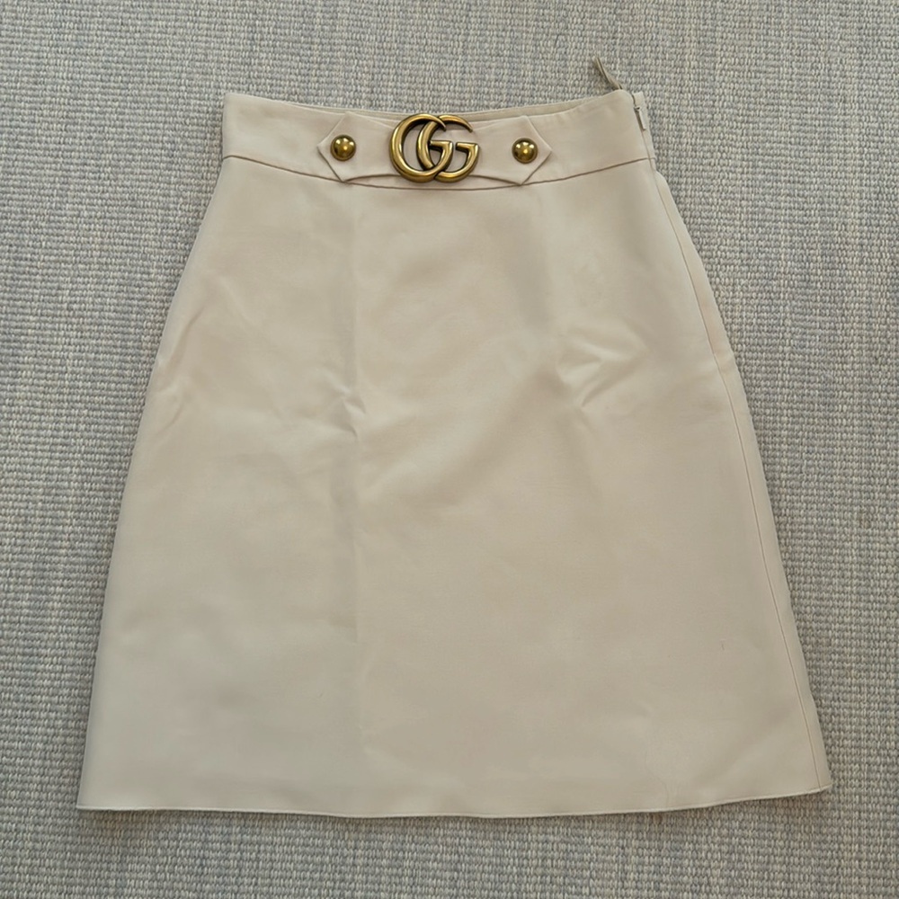 Cream Gucci Skirt